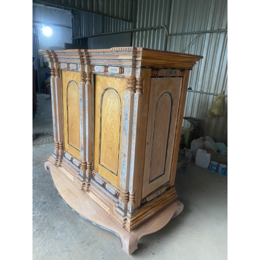 Tủ thờ gò công 9 trụ cao 1m 52  ngang 1m 52 rộng 70 chân 1m 70 x86