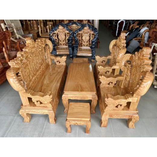 Bàn Ghế Phòng Khách Đồ Gỗ Gò Công