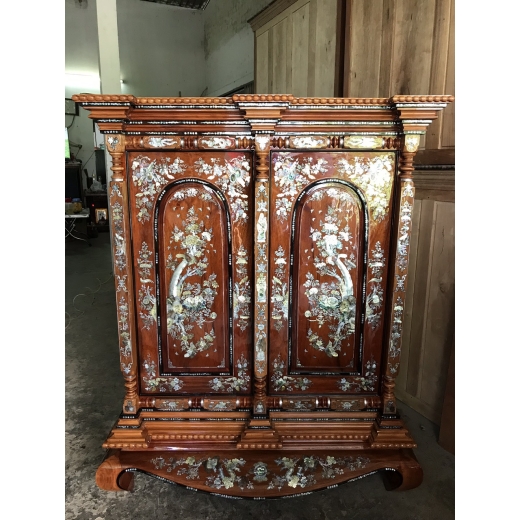 3 trụ  gỗ hương việt